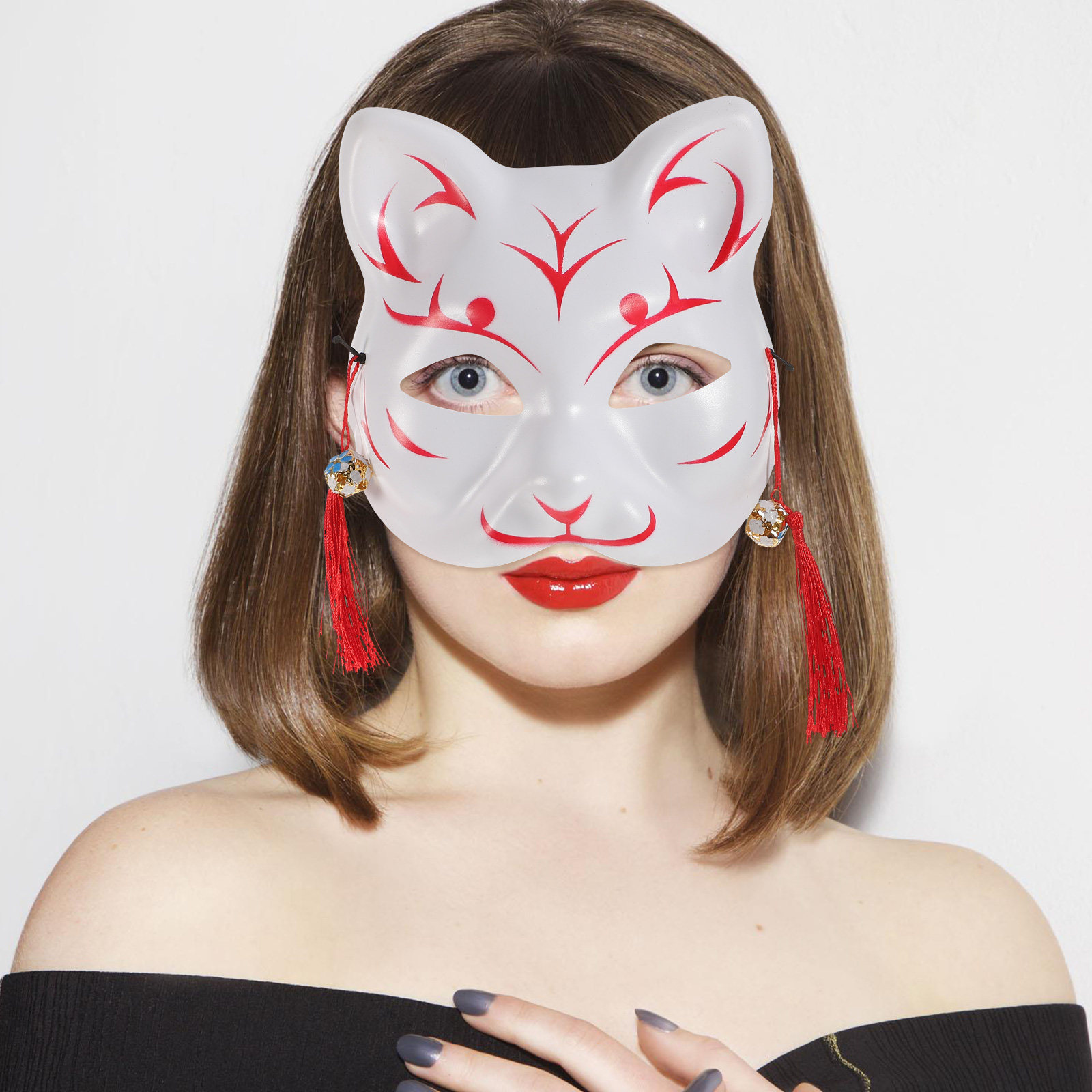 Japanese Style Cat Mask Anime  - Kids Face Mask review and price