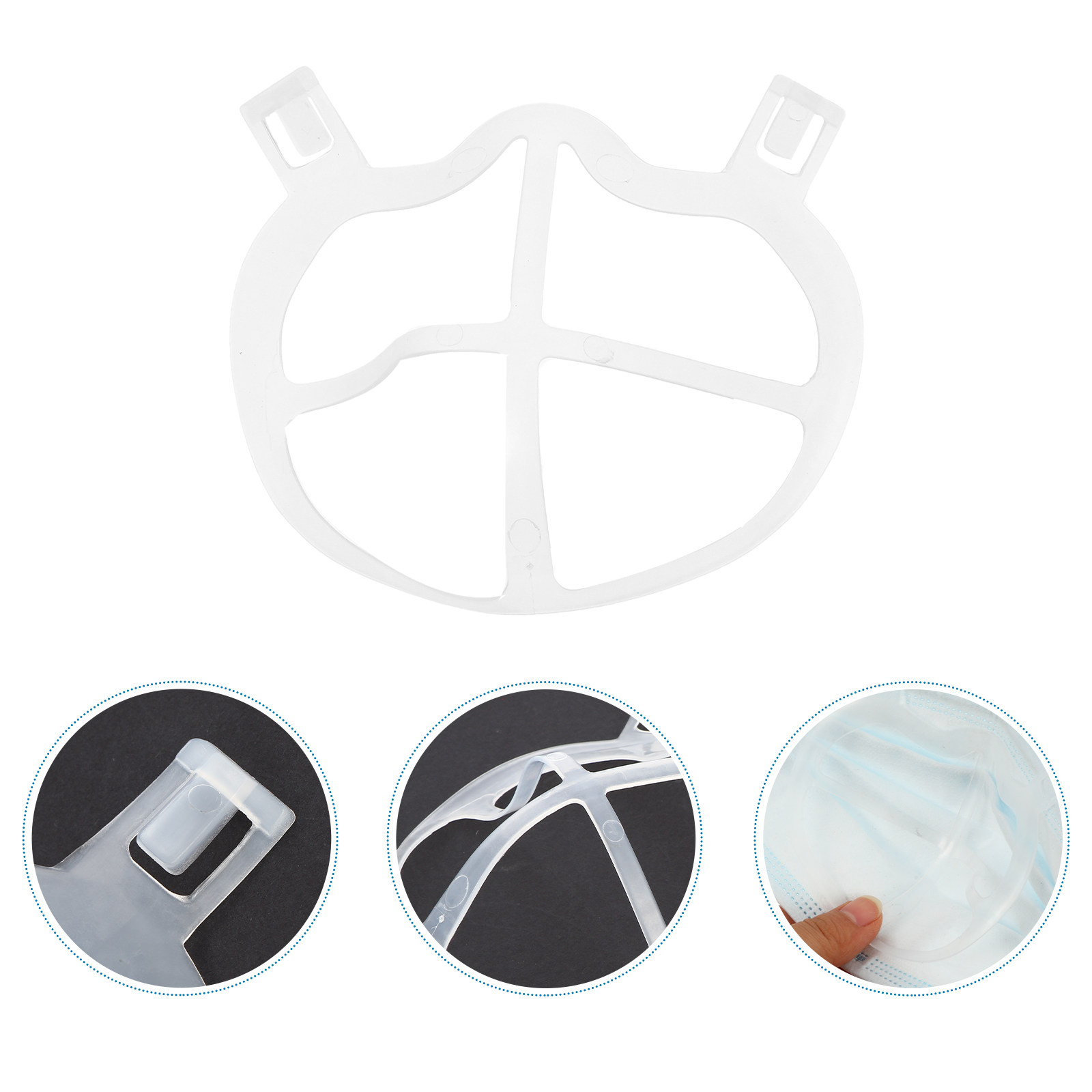10Pcs Ultra-Thin Soft Silicone - Silicone Mask Bracket review and price