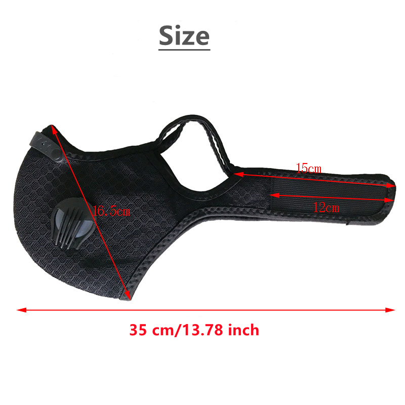 Cycling Face Mask with Filter  - Dust Mask Construction review and price