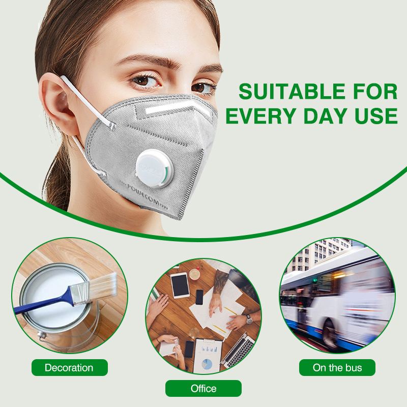 POWECOM KN95 Masks Activated C - Disposable Surgical Mask review and price