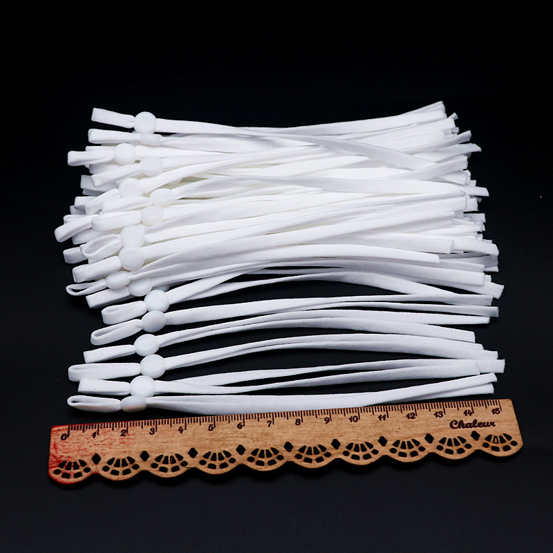 100Pcs15CM/5mm Black and White - Mask Lanyard Adjustable review and price