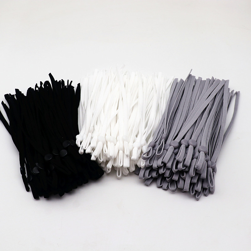 100Pcs15CM/5mm Black and White - Mask Lanyard Adjustable review and price